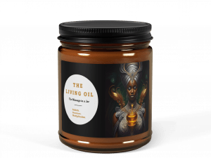 The Living Oil Candle - The Message in a Jar (Amber 9oz)