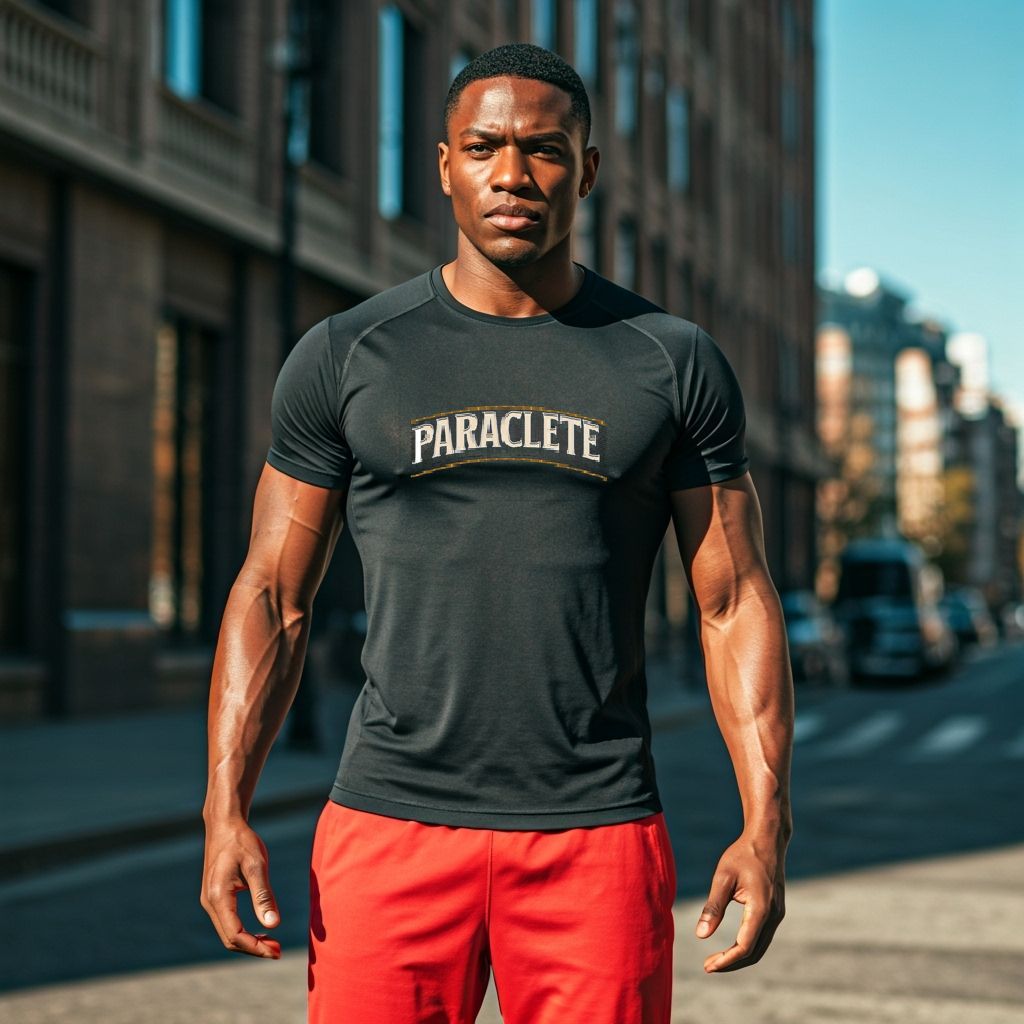 Paraclete shirt symbolizing the Holy Spirit as advocate and guide, inspired by biblical Greek meaning of Paraclete.